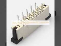 1.0mm Pitch Vertical DIP Termination FPC Connector mit Schloss H=2,5mm bis 35P